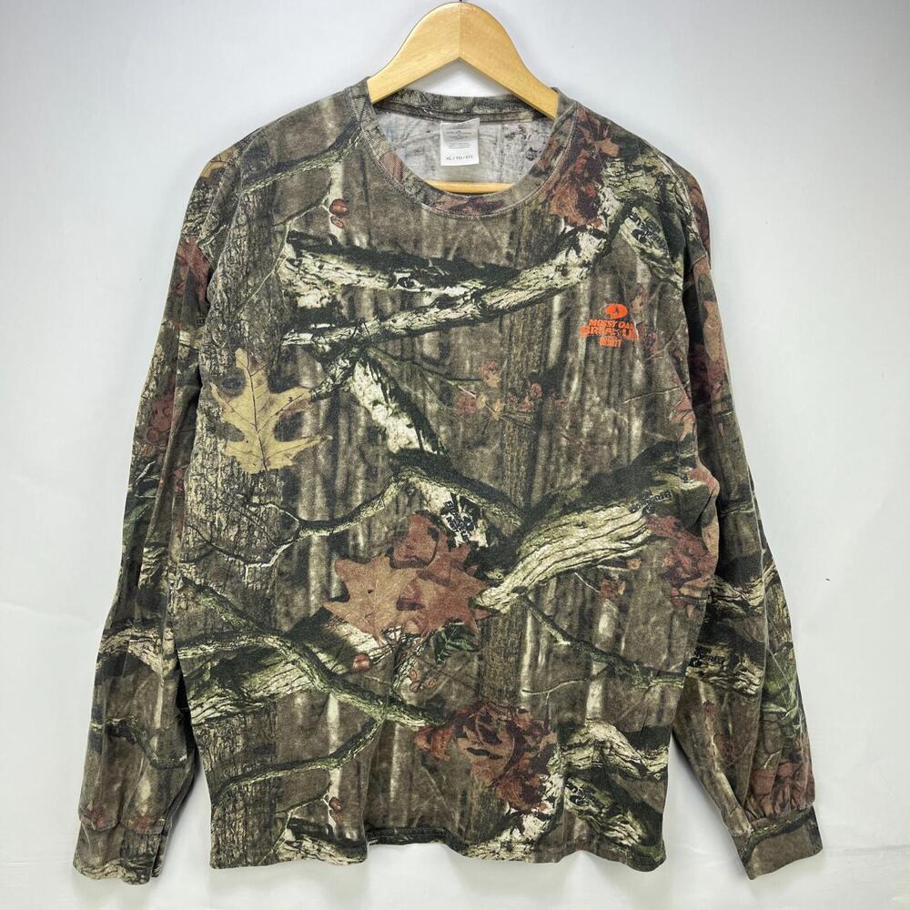Vintage Y2K Camo Tree Long Sleeve Mossy Oak Shirt XL Real